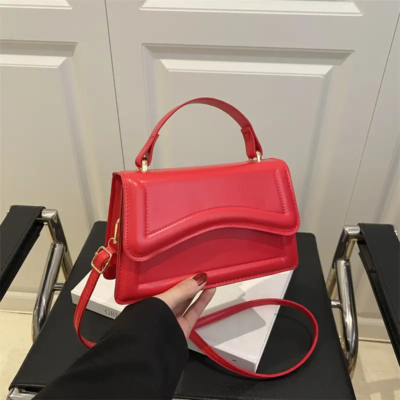 Purple Textured Shoulder Bag for Women - Image 4