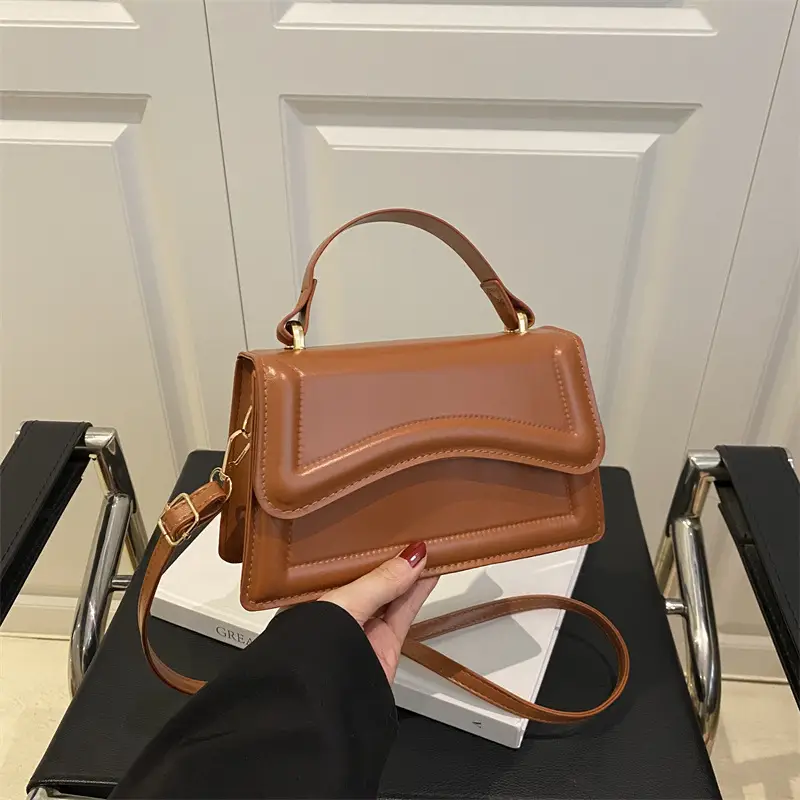 Purple Textured Shoulder Bag for Women - Image 8
