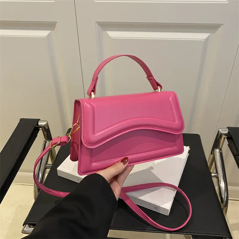 Purple Textured Shoulder Bag for Women - Image 9