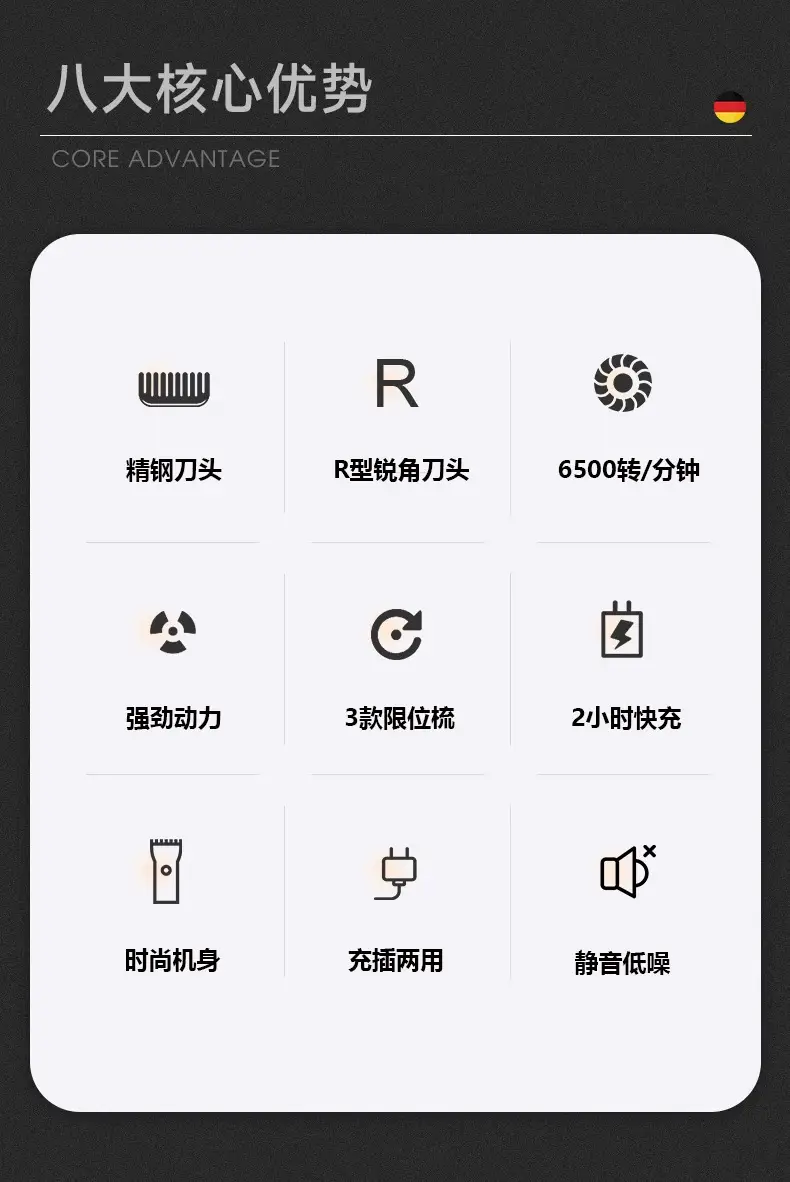 Rechargeable Electric Hair Clipper for Men — feature 4
