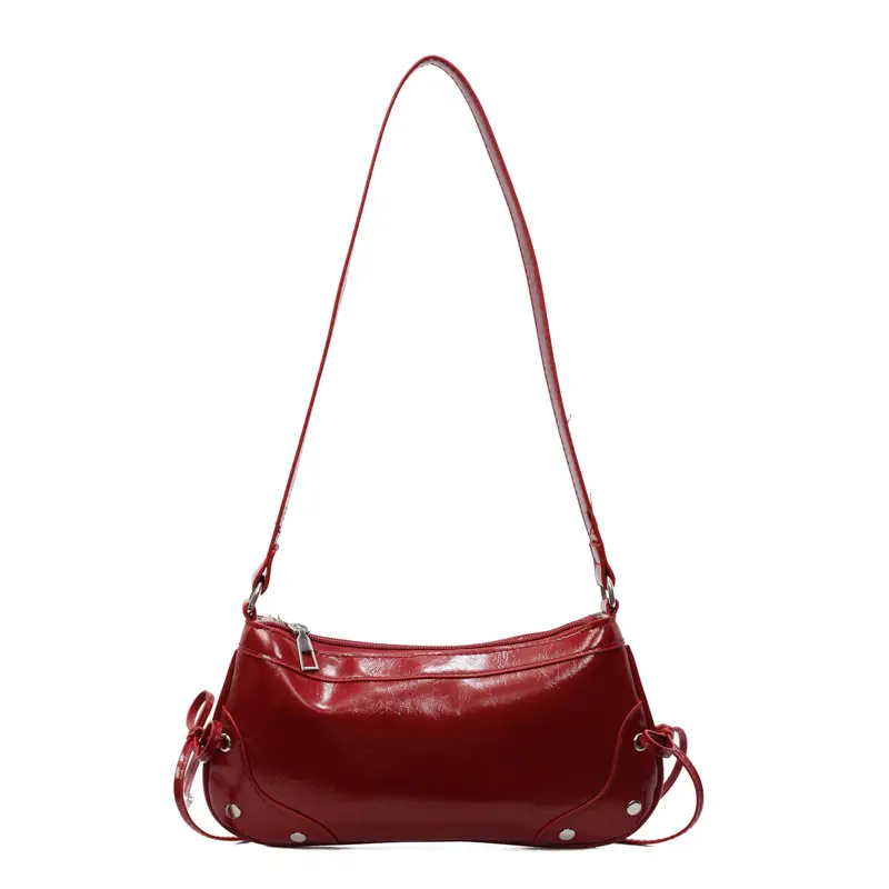 Silver Bow Underarm Bag Women 2025 New Style - Image 9
