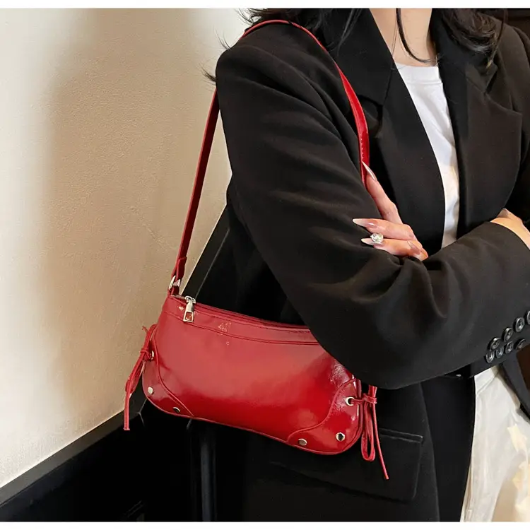 Silver Bow Underarm Bag Women 2025 New Style — feature 11