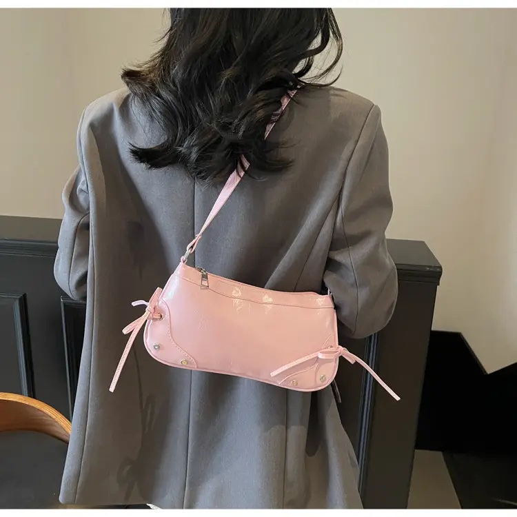Silver Bow Underarm Bag Women 2025 New Style — feature 13
