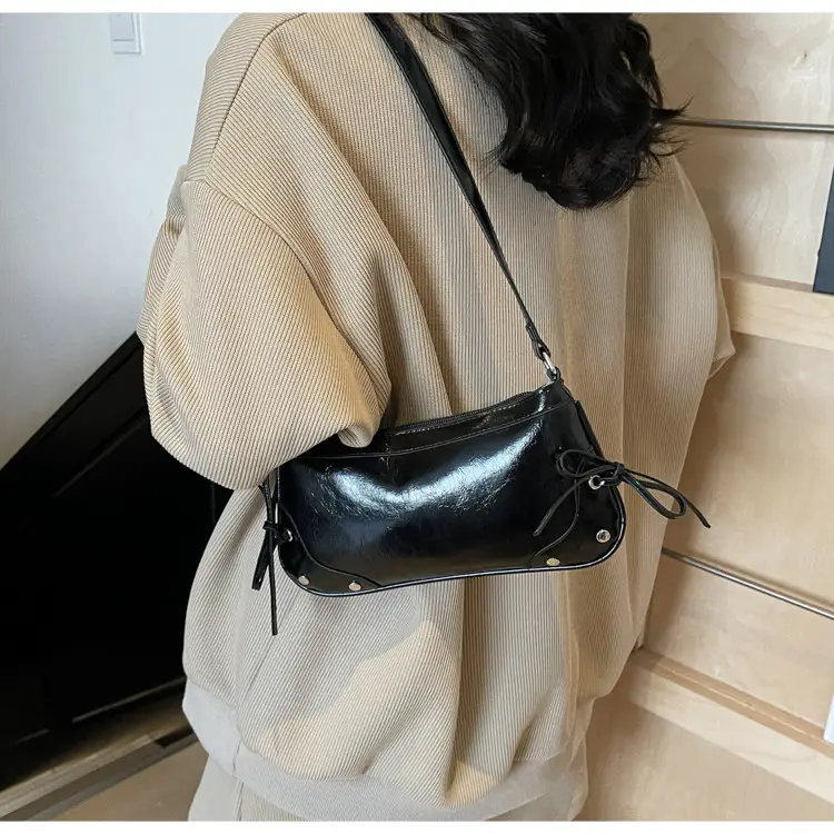 Silver Bow Underarm Bag Women 2025 New Style — feature 16