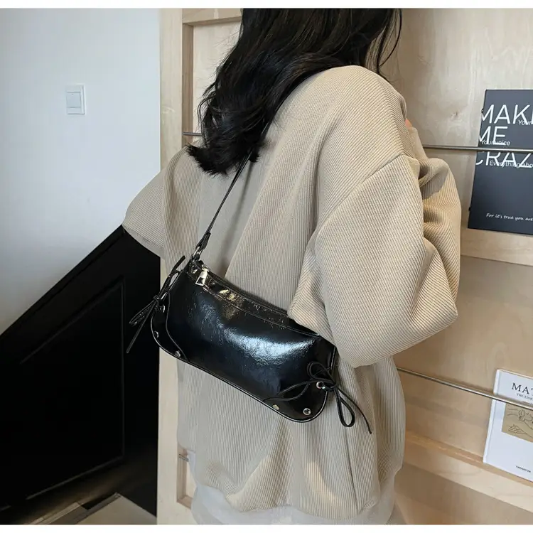 Silver Bow Underarm Bag Women 2025 New Style — feature 18