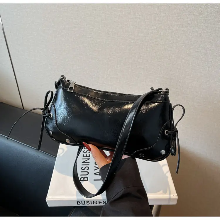Silver Bow Underarm Bag Women 2025 New Style — feature 22