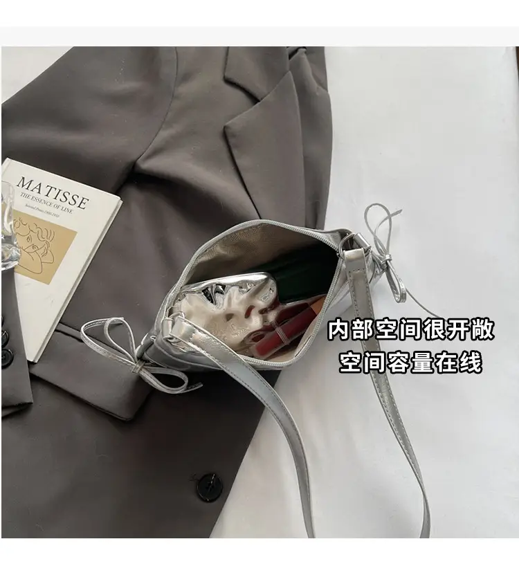 Silver Bow Underarm Bag Women 2025 New Style — feature 6
