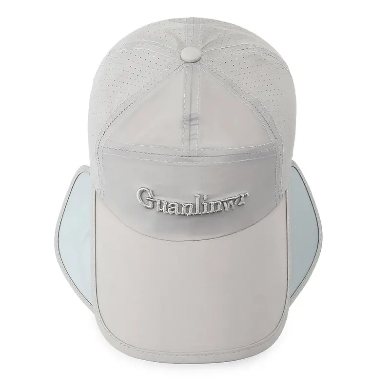 Men Retractable Sun Hat with Extended Brim - Image 10