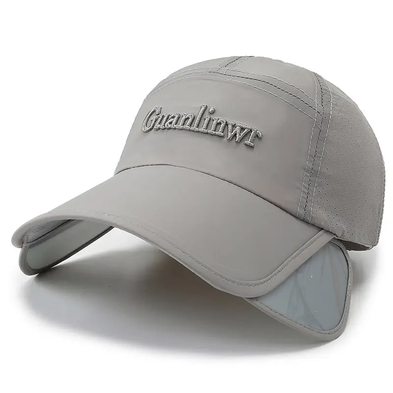 Men Retractable Sun Hat with Extended Brim - Image 12