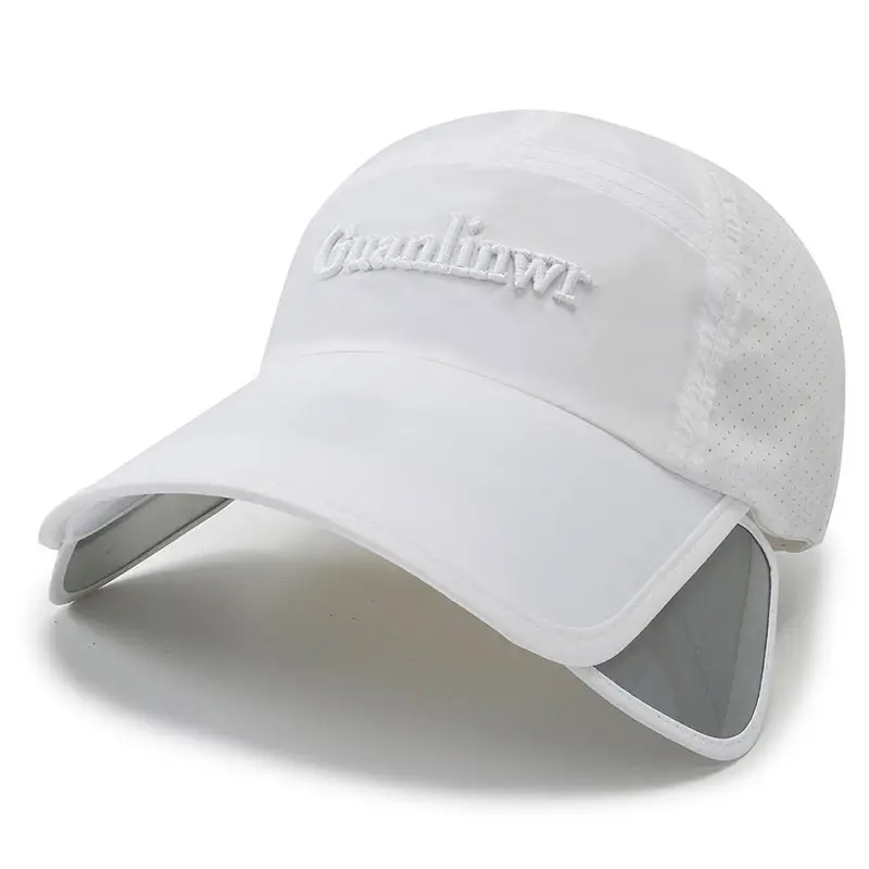 Men Retractable Sun Hat with Extended Brim - Image 3