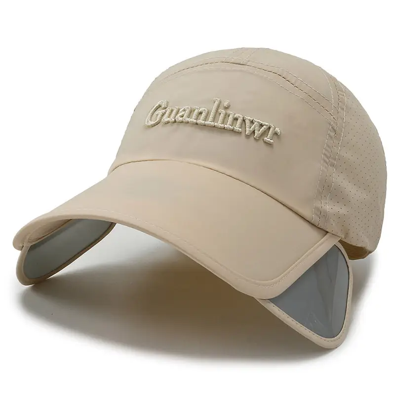 Men Retractable Sun Hat with Extended Brim - Image 5