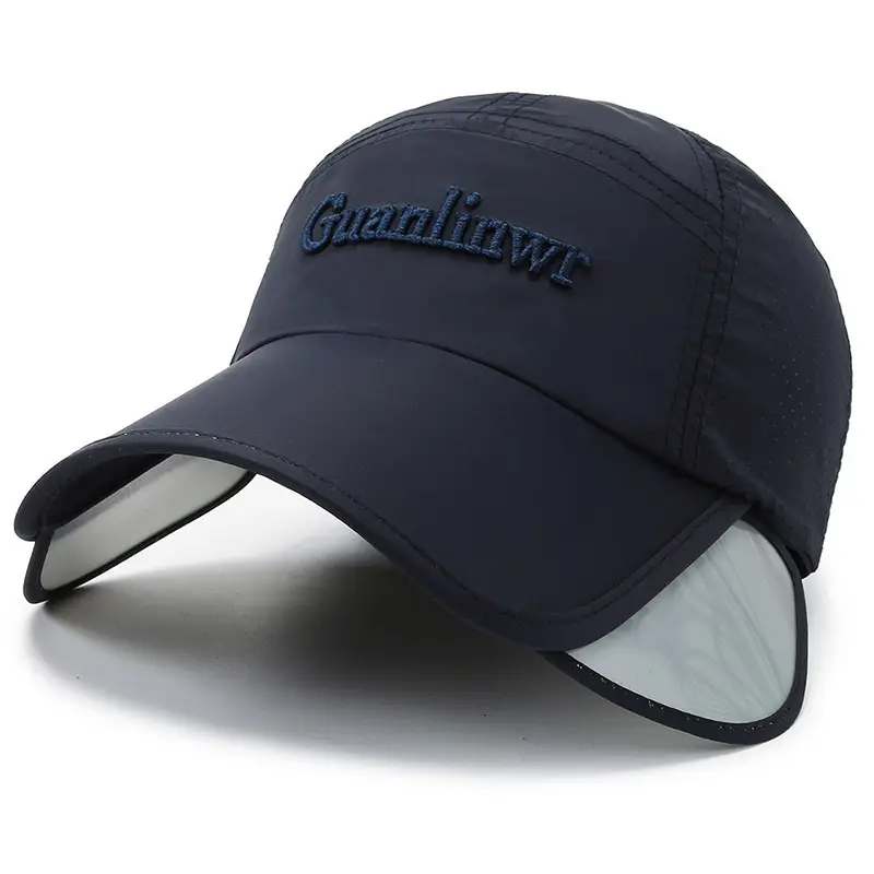Men Retractable Sun Hat with Extended Brim - Image 6