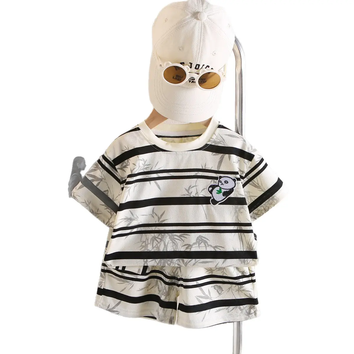 Children Striped Cartoon T-Shirt Small Medium - Image 5