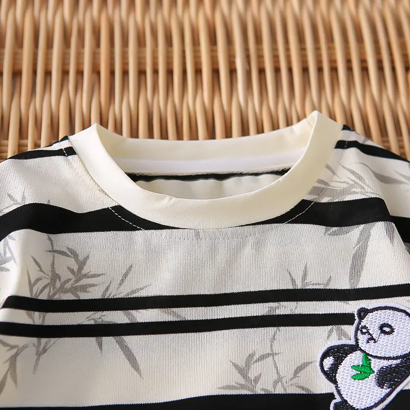 Children Striped Cartoon T-Shirt Small Medium — feature 6