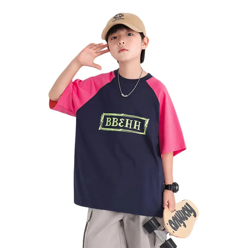 Boys Cotton Dopamine Short Sleeve T-Shirt 2026 - Image 7