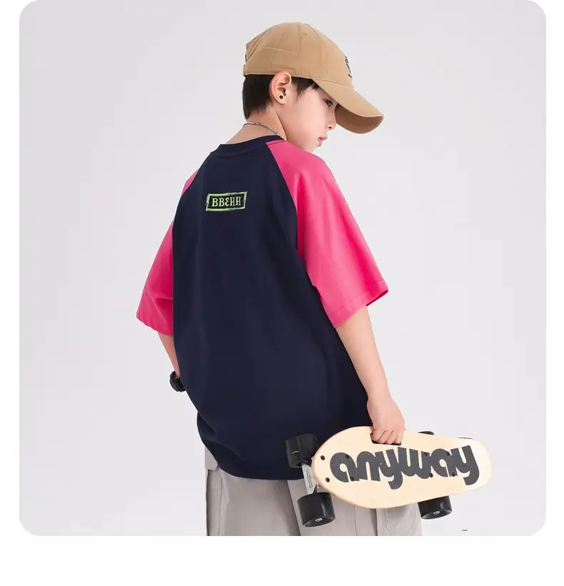 Boys Cotton Dopamine Short Sleeve T-Shirt 2026 — feature 11