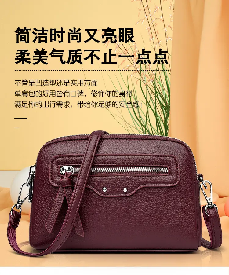 Black Women's Crossbody Phone Bag with Zip Pocket — feature 1