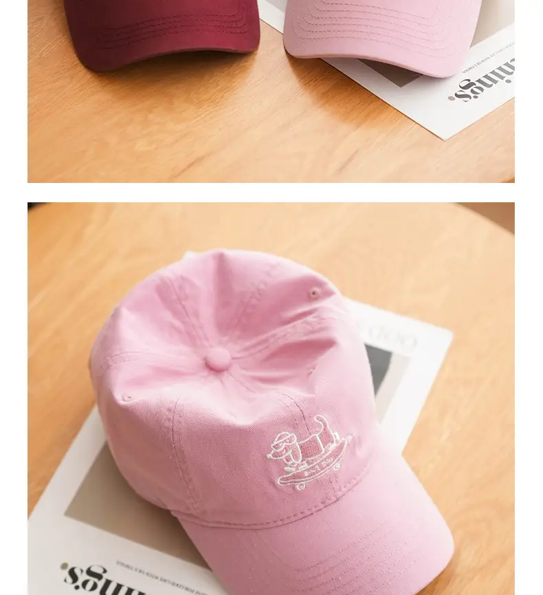 Navy Blue Skateboard Puppy Cap for Women — feature 15