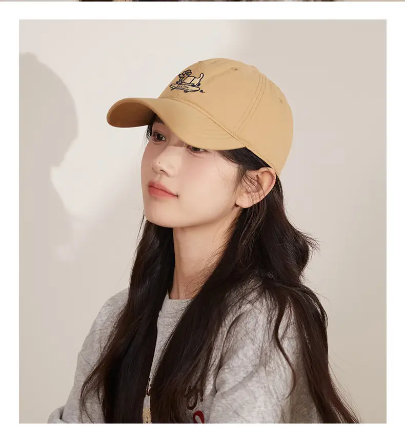 Navy Blue Skateboard Puppy Cap for Women — feature 2