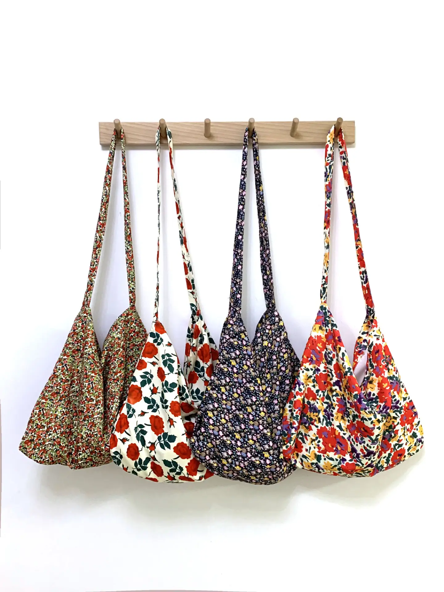 Same Floral Canvas Shoulder Bag Large Capacity Korean Niche - Image 10