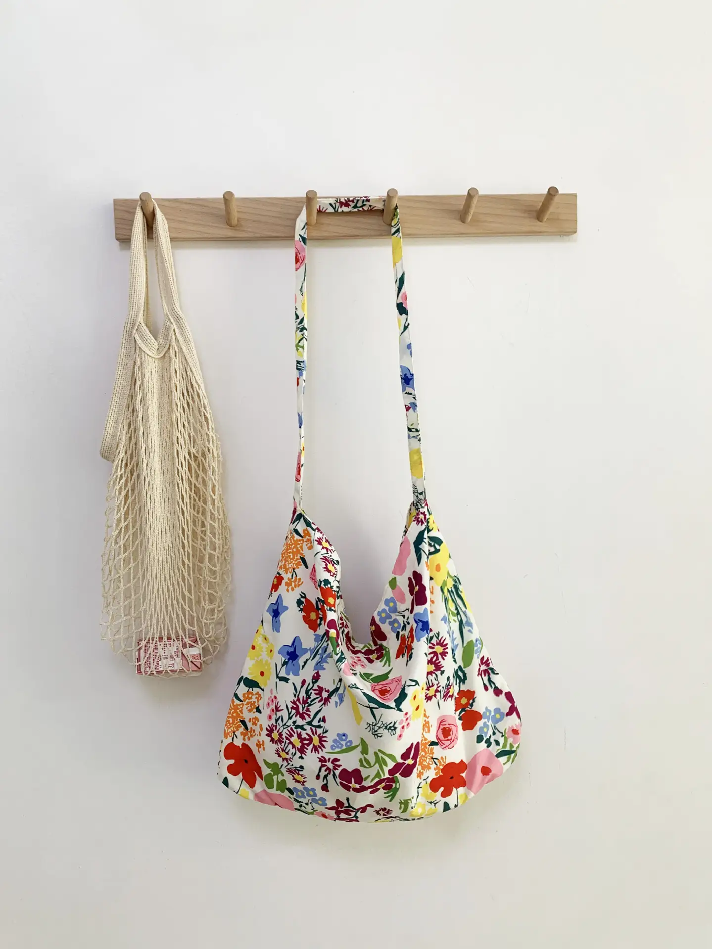 Same Floral Canvas Shoulder Bag Large Capacity Korean Niche - Image 2