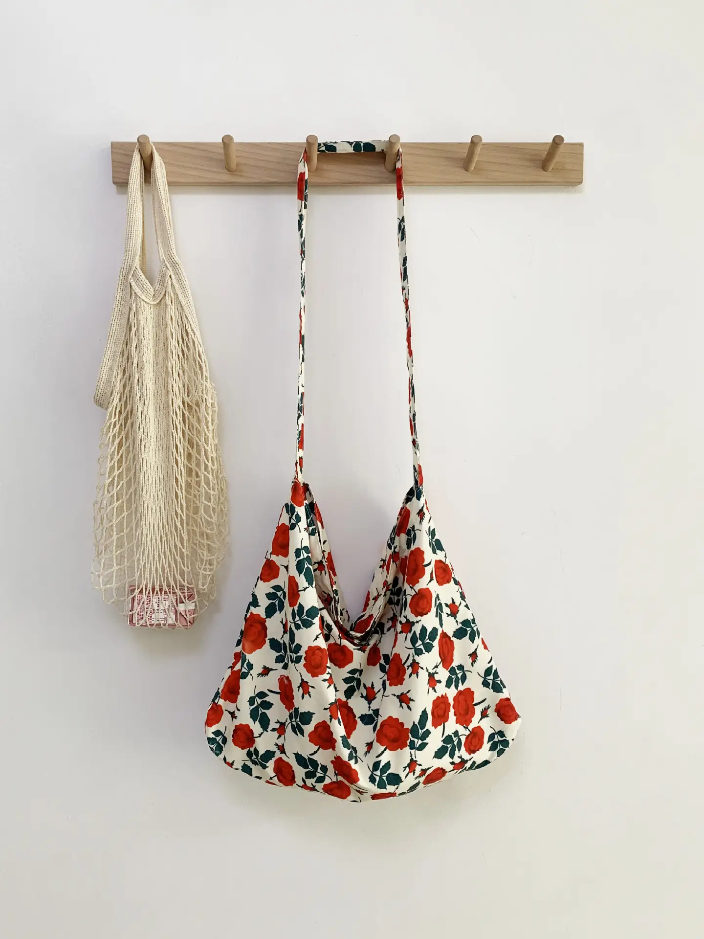 Same Floral Canvas Shoulder Bag Large Capacity Korean Niche - Image 5