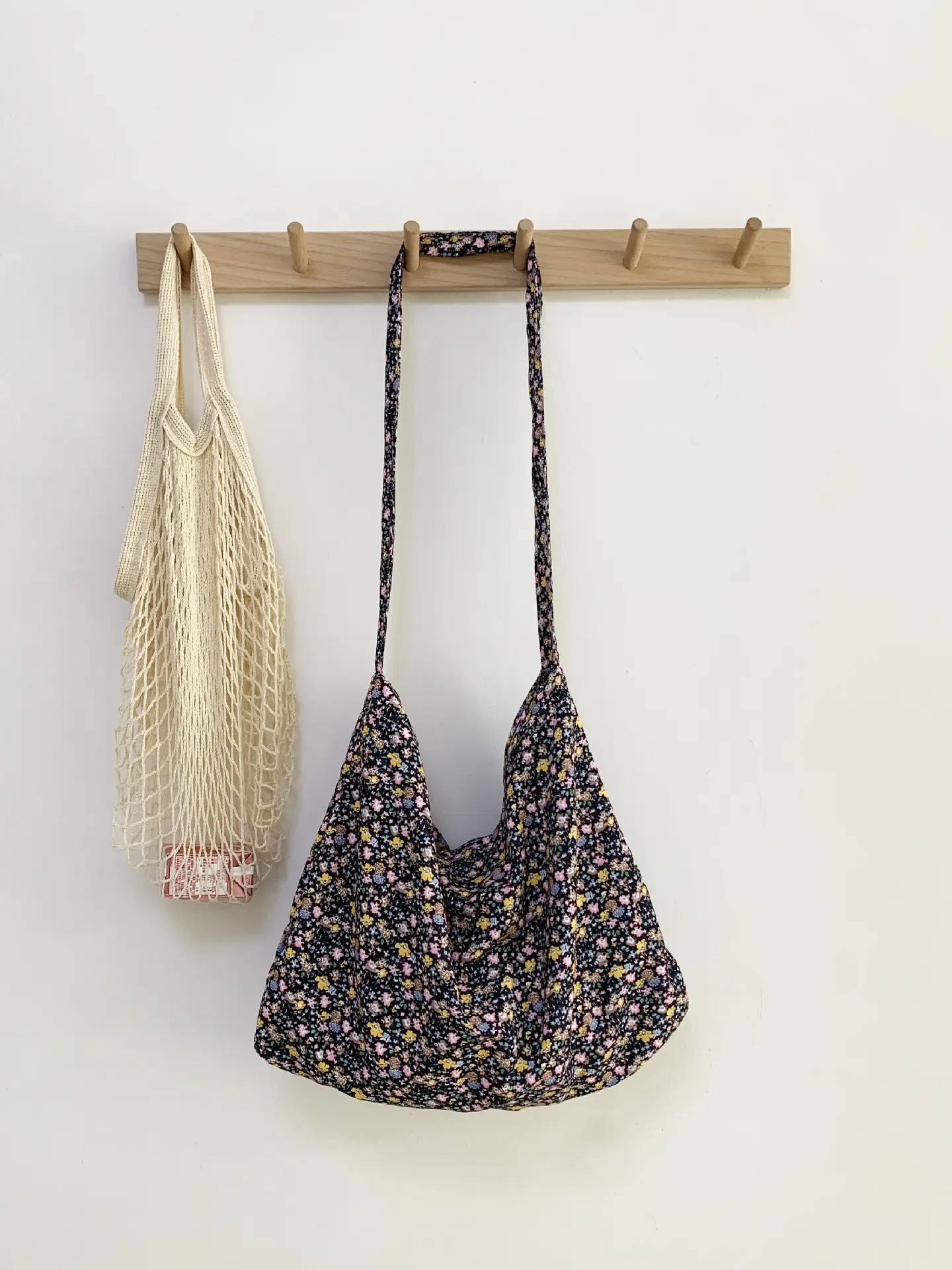 Same Floral Canvas Shoulder Bag Large Capacity Korean Niche - Image 8