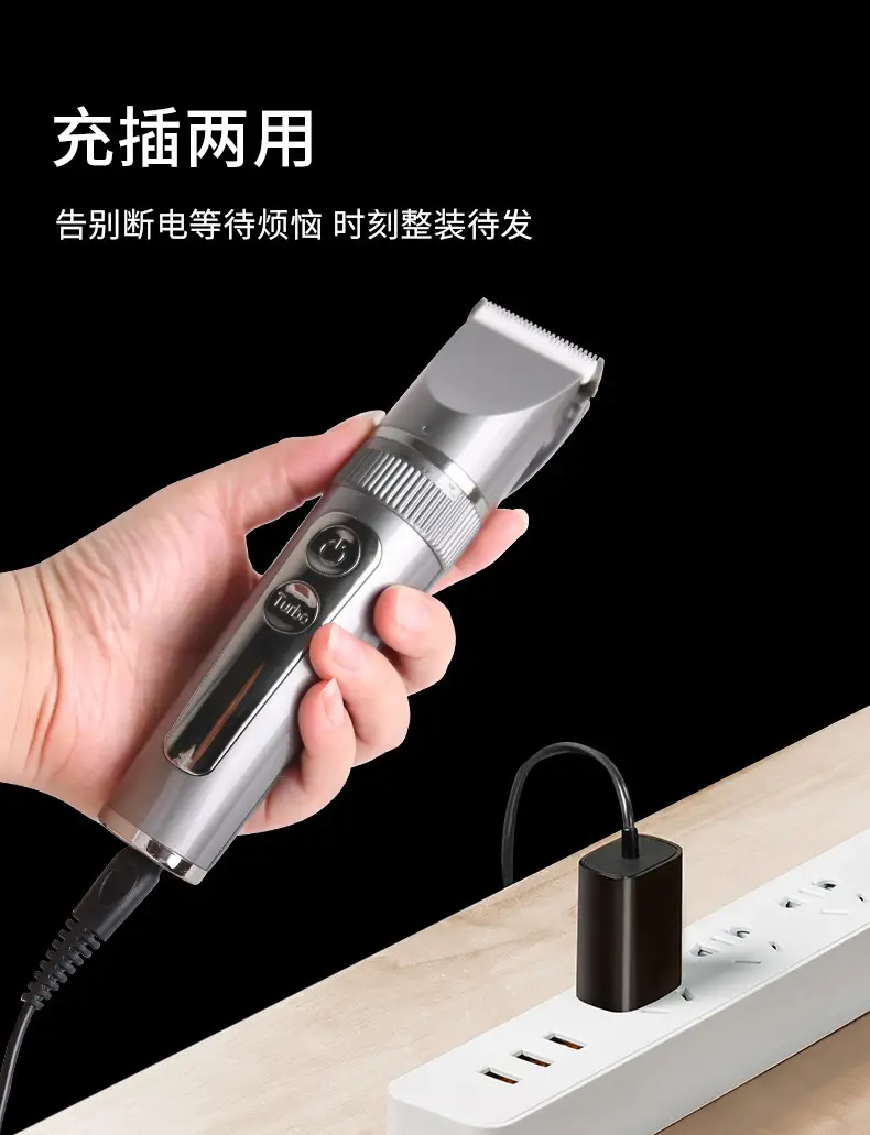 Professional Electric Hair Clipper with 6 Attachments — feature 14