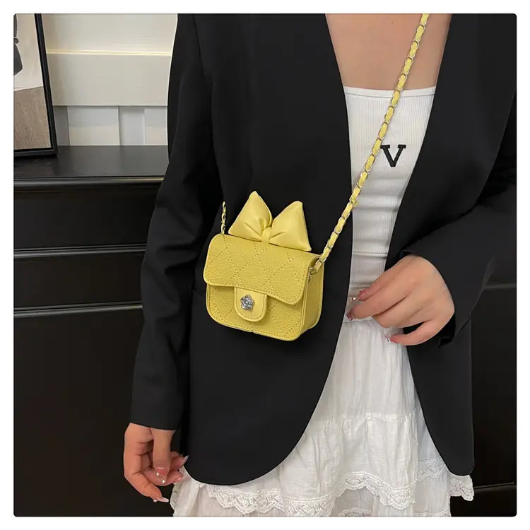 2025 Girls Bow Crossbody Bag Black Embroidered — feature 17