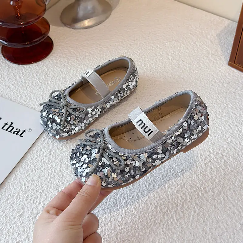 Girls Sequined Princess Shoes Baby Toddler Korean Style