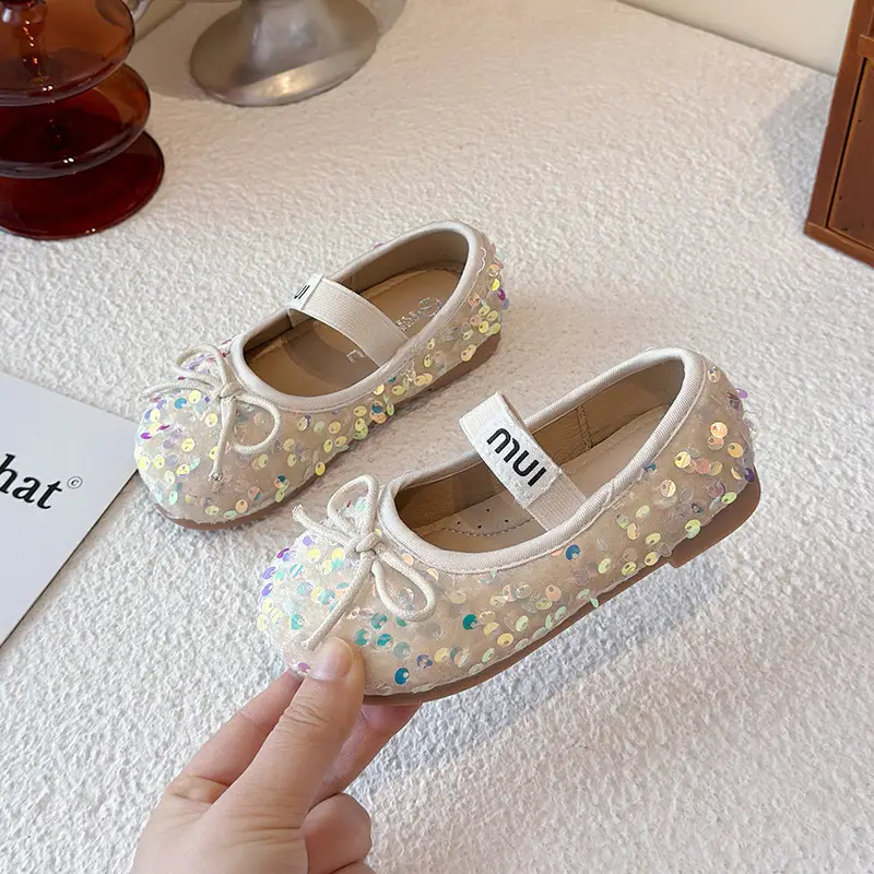 Girls Sequined Princess Shoes Baby Toddler Korean Style
