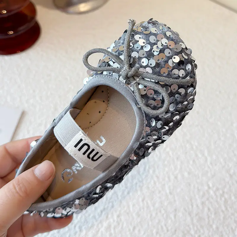 Girls Sequined Princess Shoes Baby Toddler Korean Style