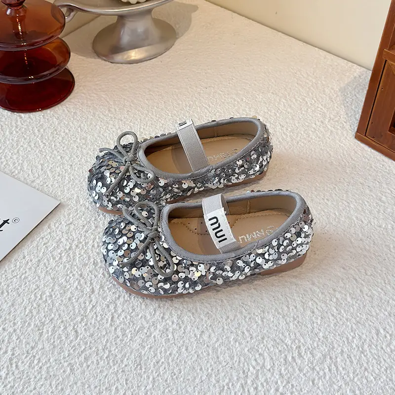 Girls Sequined Princess Shoes Baby Toddler Korean Style — feature 3