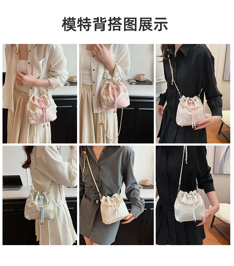 New Beaded National Style Bucket Bag Women — feature 11