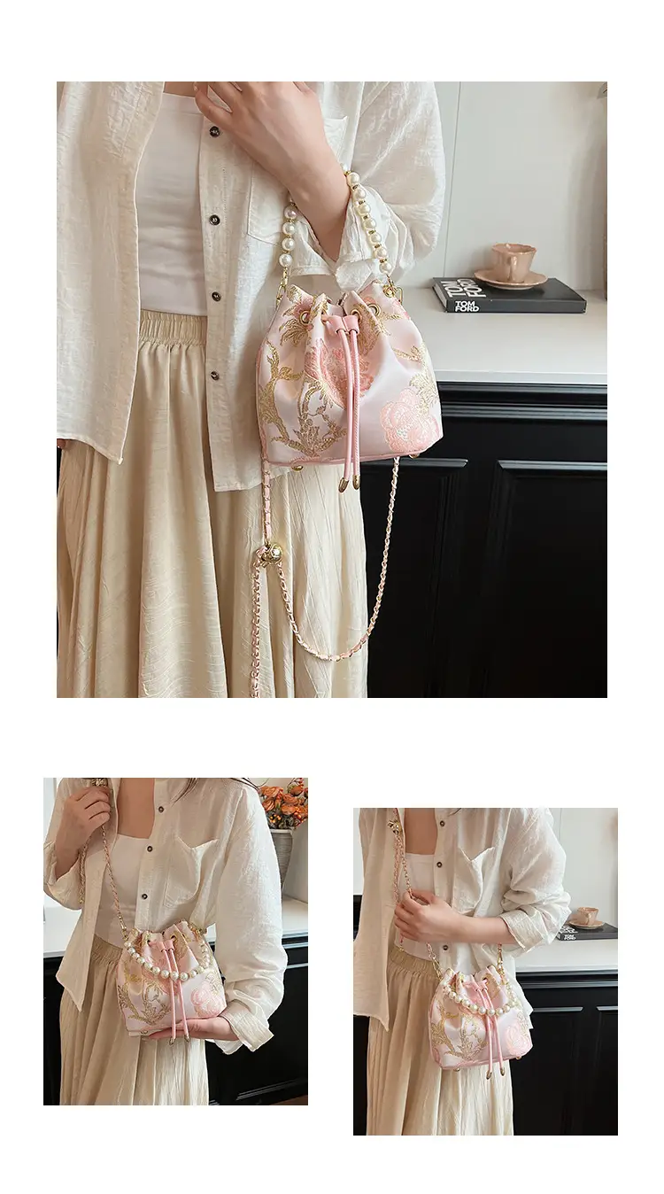 New Beaded National Style Bucket Bag Women — feature 12