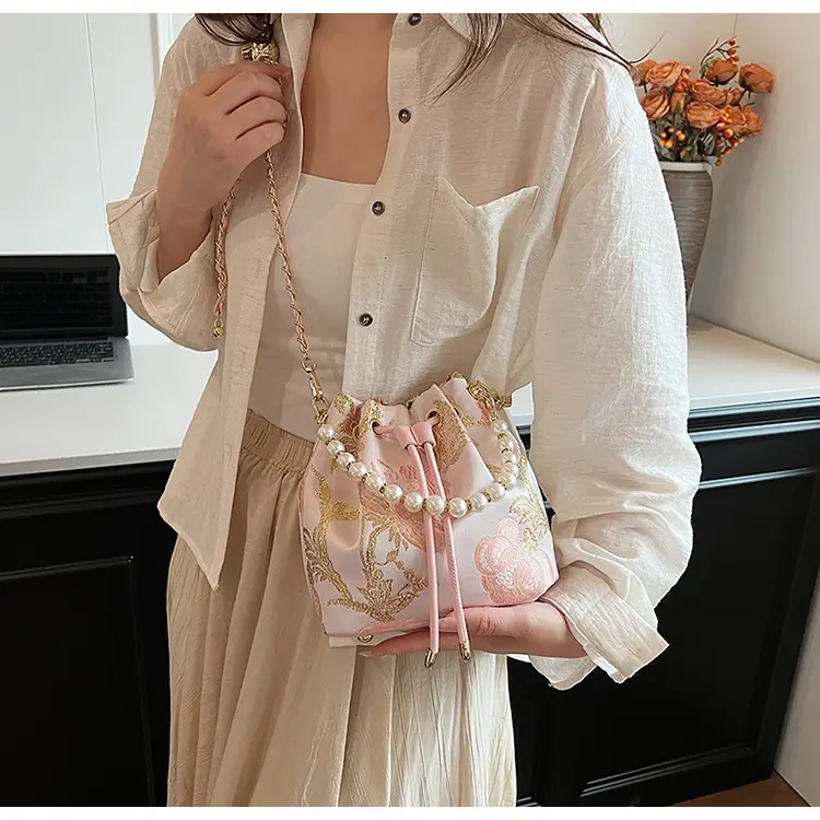 New Beaded National Style Bucket Bag Women — feature 30