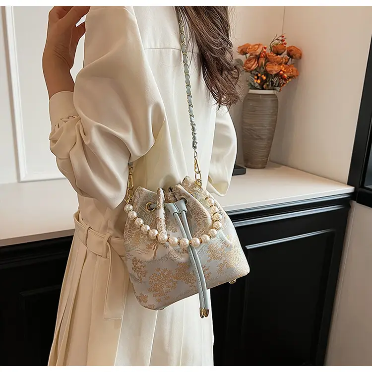 New Beaded National Style Bucket Bag Women — feature 33