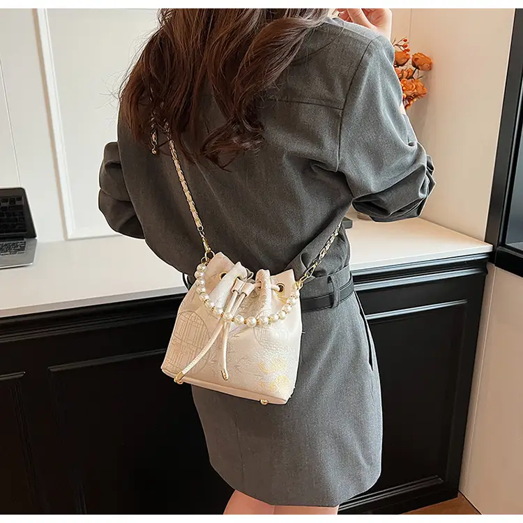 New Beaded National Style Bucket Bag Women — feature 36