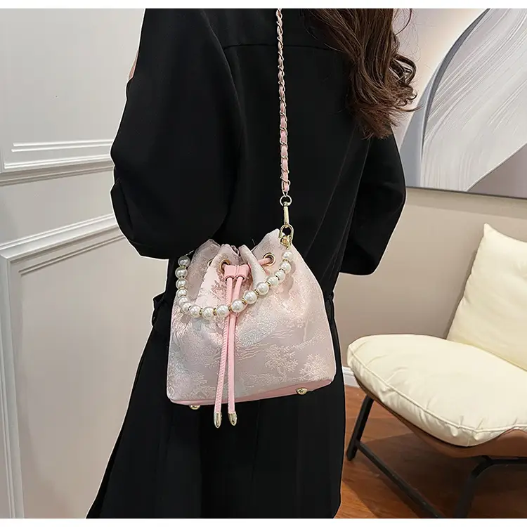 New Beaded National Style Bucket Bag Women — feature 41