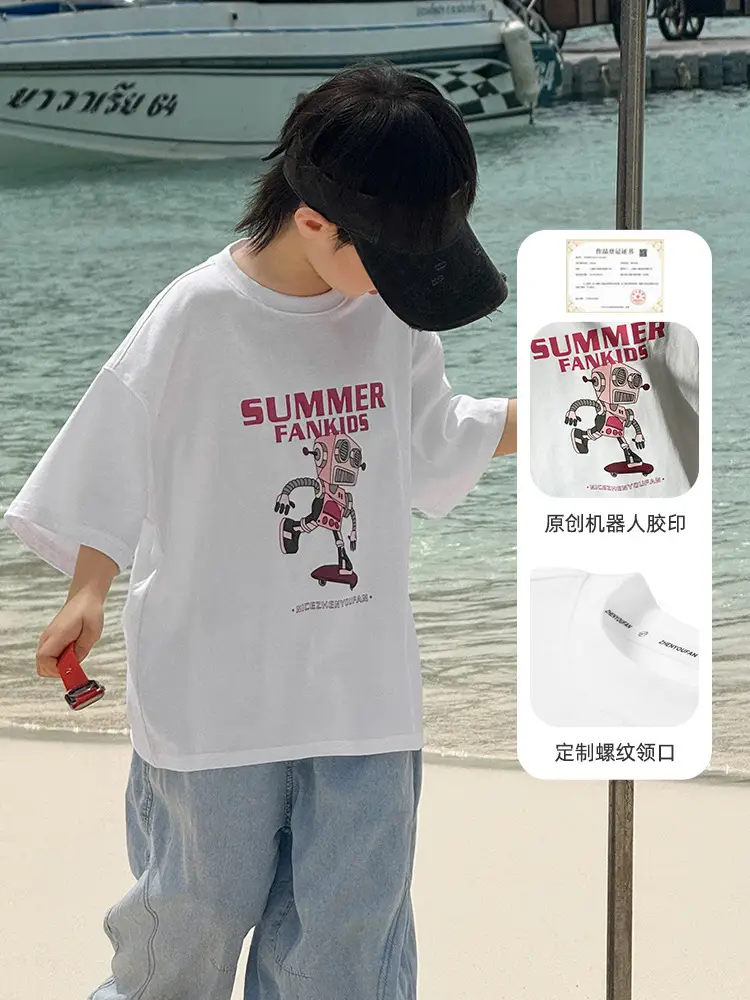 Summer Cotton T-Shirt for Boys 2026 New Style - Image 4