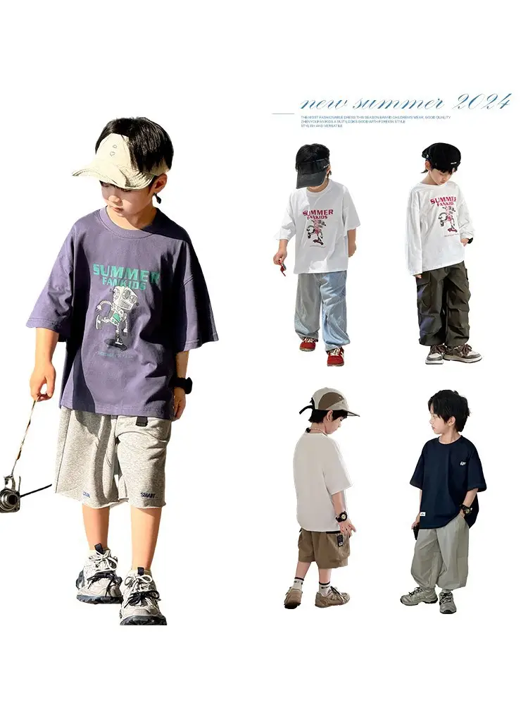Summer Cotton T-Shirt for Boys 2026 New Style - Image 5