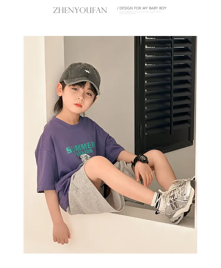 Summer Cotton T-Shirt for Boys 2026 New Style — feature 16