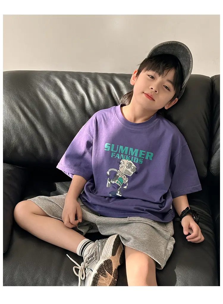Summer Cotton T-Shirt for Boys 2026 New Style — feature 17