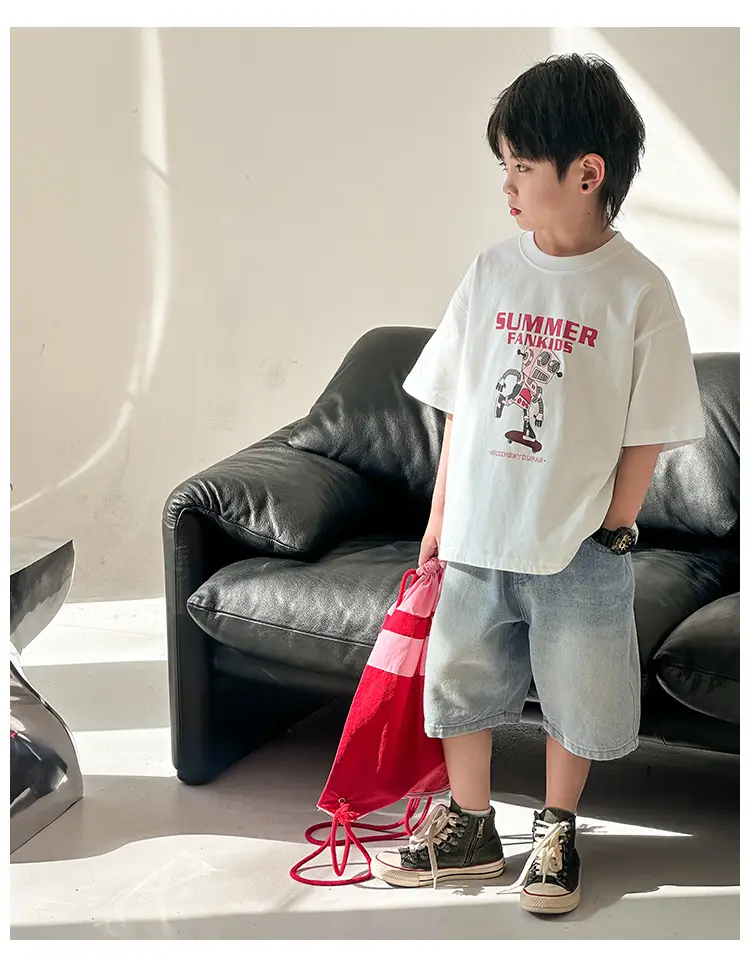 Summer Cotton T-Shirt for Boys 2026 New Style — feature 22