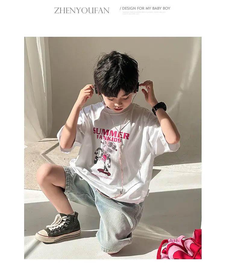 Summer Cotton T-Shirt for Boys 2026 New Style — feature 24