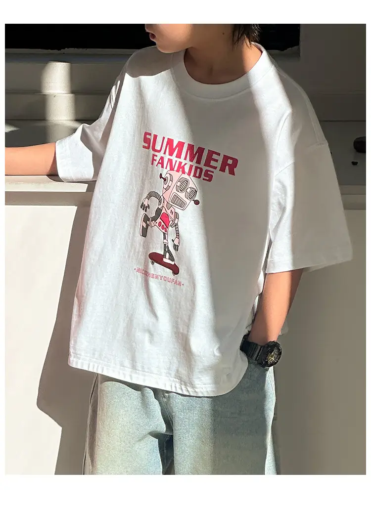 Summer Cotton T-Shirt for Boys 2026 New Style — feature 28
