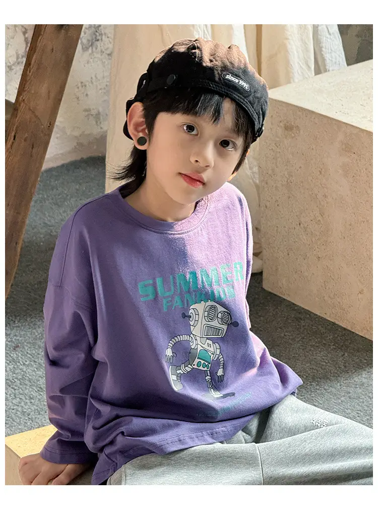 Summer Cotton T-Shirt for Boys 2026 New Style — feature 29