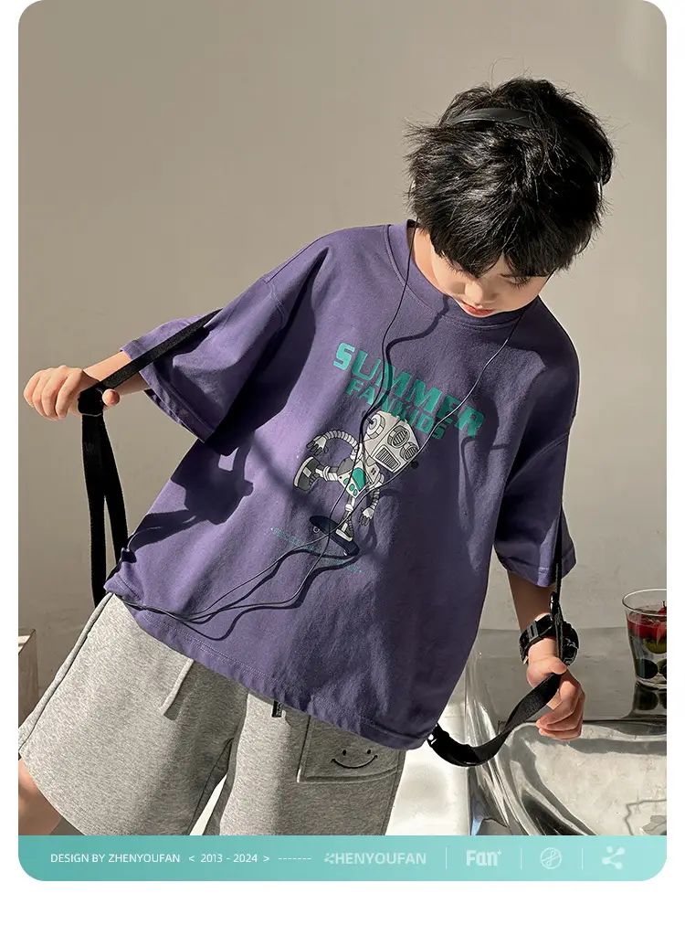 Summer Cotton T-Shirt for Boys 2026 New Style — feature 3