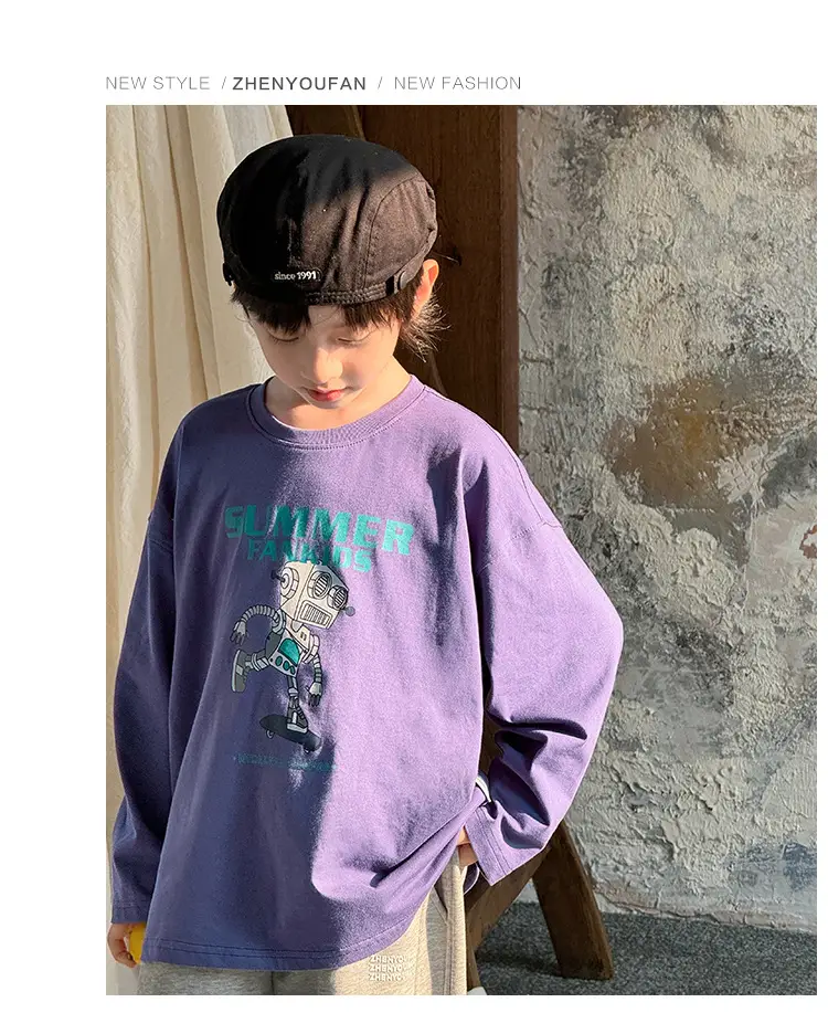 Summer Cotton T-Shirt for Boys 2026 New Style — feature 30