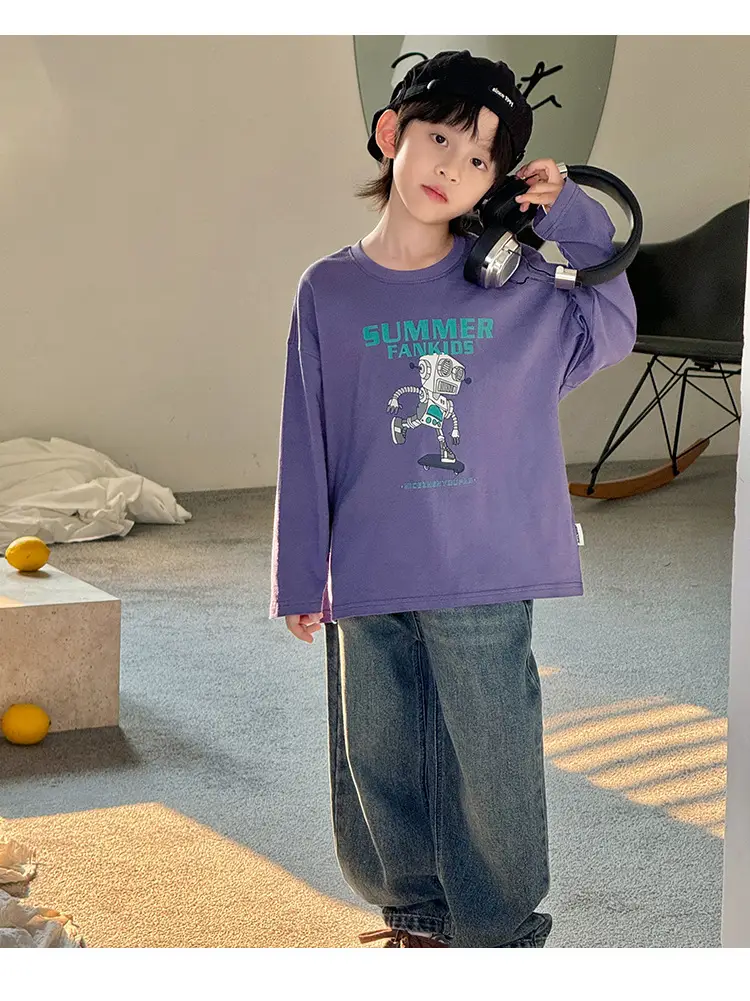 Summer Cotton T-Shirt for Boys 2026 New Style — feature 34